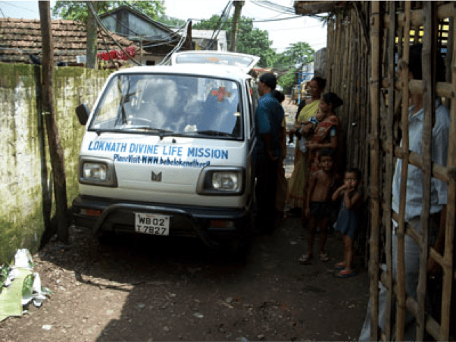 Eye camp setup in a rural area